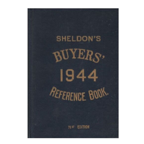 Other - Sheldon's Buyers Guide 1944 Reference Book Sourcing For Fabrics Linens More